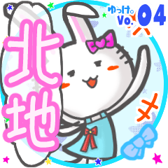 Rabbit's name sticker MY200720N26