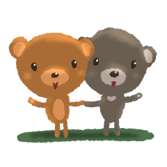 Happy pair Bears