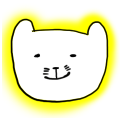 Annoying and cute Sticker of cat