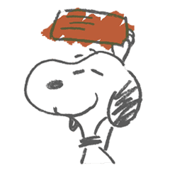 Snoopy Rough Sketches Line Stickers Line Store