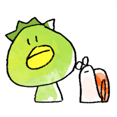 Funny Kappa and snail's Sticker