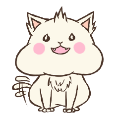 White fat mochi-cat