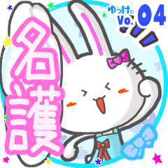Rabbit's name sticker MY210720N19