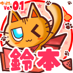 Cute cat's name sticker MY210720N20