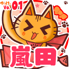 Cute cat's name sticker MY210720N09