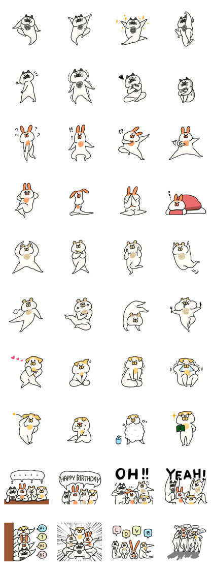 All star chest hair animals