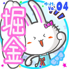 Rabbit's name sticker MY210720N01
