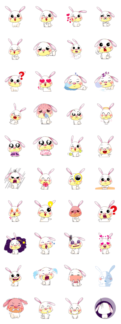 A Pink Lovely Rabbit