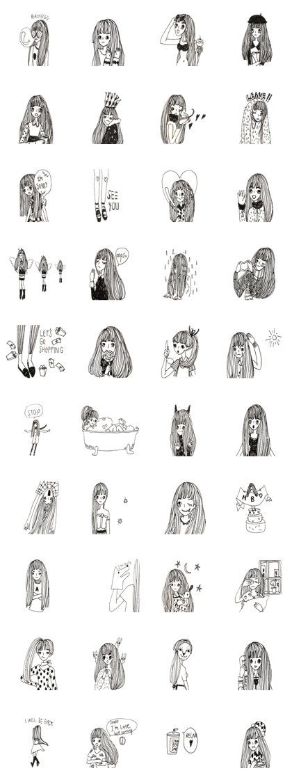 Maggie the long hair girl