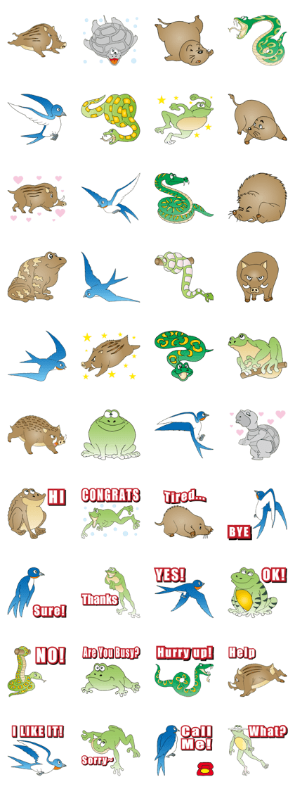 The Spring Animal Stickers
