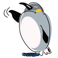 ペンギン キャラ絵スタンプ 20200720