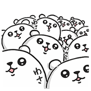 purukuma sticker relaxing