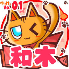 Cute cat's name sticker MY210720N23