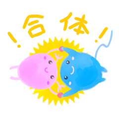 Shikyuchan & Seishikun Sticker
