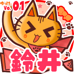 Cute cat's name sticker MY210720N19