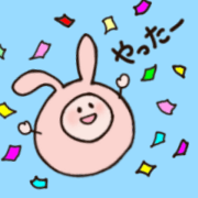 Pomme the pink rabbit...