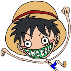 Greeeen の One Pieceスタンプ Line スタンプ Line Store Greeeen の One Pieceスタンプ Line スタンプ Line Store