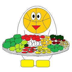 Basketball mascot sticker part3