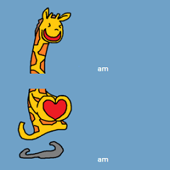 Giraffe LONG LONG Stickers3