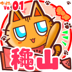 Cute cat's name sticker MY220720N28