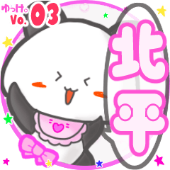 Panda's name sticker MY220720N07