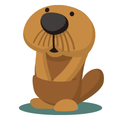 ヒゲラッコはそこにいる Line スタンプ Line Store