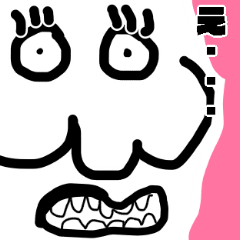 ONE PIECE Ugly Face Sticker