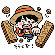 ONE PIECE candy sweet sticker