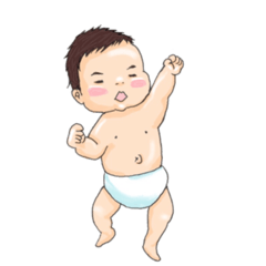Sticker of the baby HARU