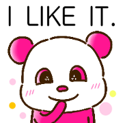 colorful panda message(english ver)