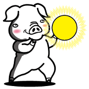 Kaleidoscopical pig