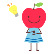 Everyday stamp of red apple chan