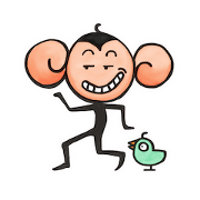 Monkeys love bananas