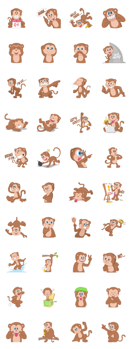 Monkey in April fool