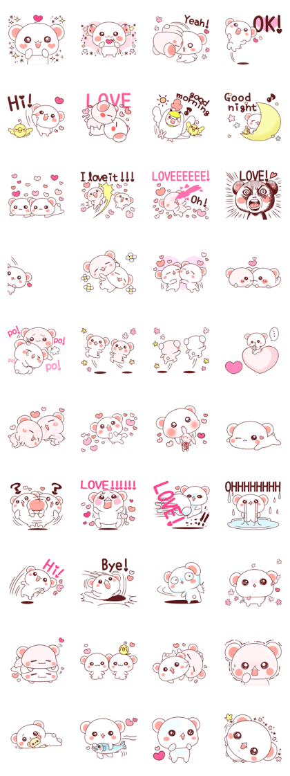 Fluffy Bear Shout the love! pinky!
