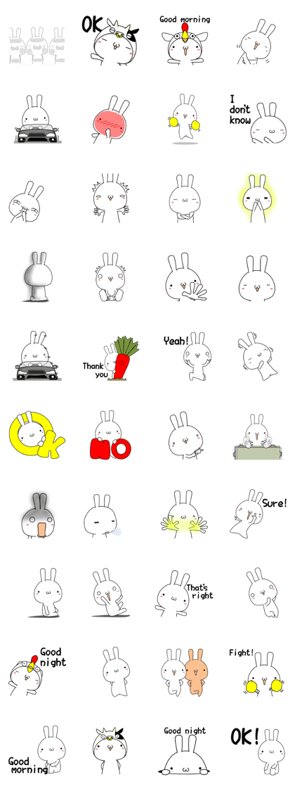 THE RABBIT STICKER 7