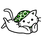 grenn cat in rainbow cats