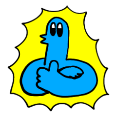 mayuno's sticker2 -blue bird-
