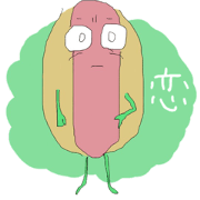The hot dog which is in love