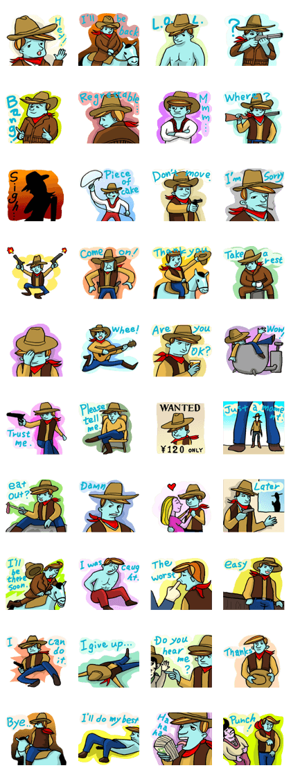 Blue cowboy!(English)