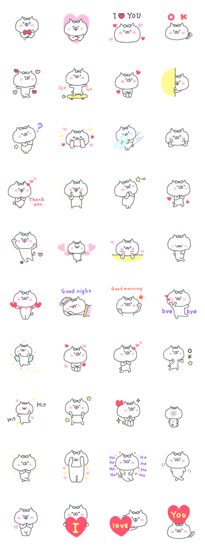 Love heart cat.