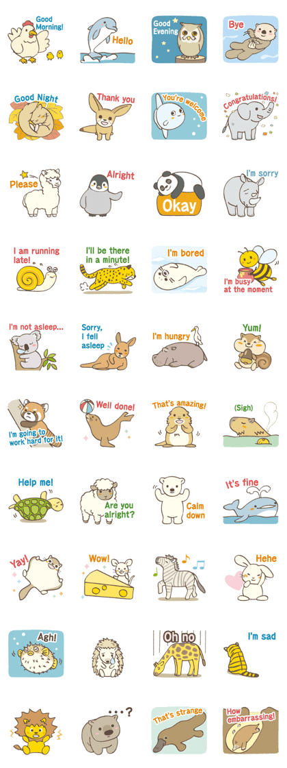 Cute Chatty Animals (English version)