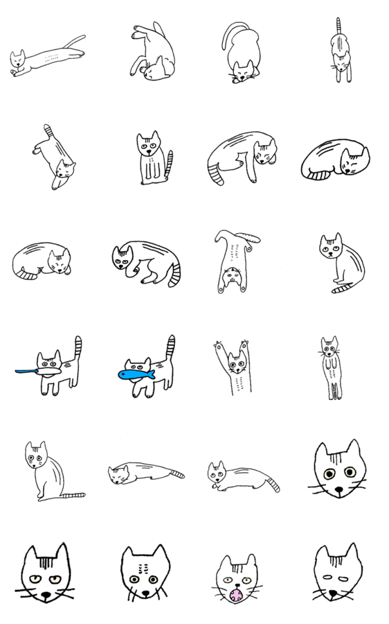 寝てるねこと起きてるねこ Lineクリエイターズスタンプ Stamplist 寝てるねこと起きてるねこ Lineクリエイターズスタンプ Stamplist