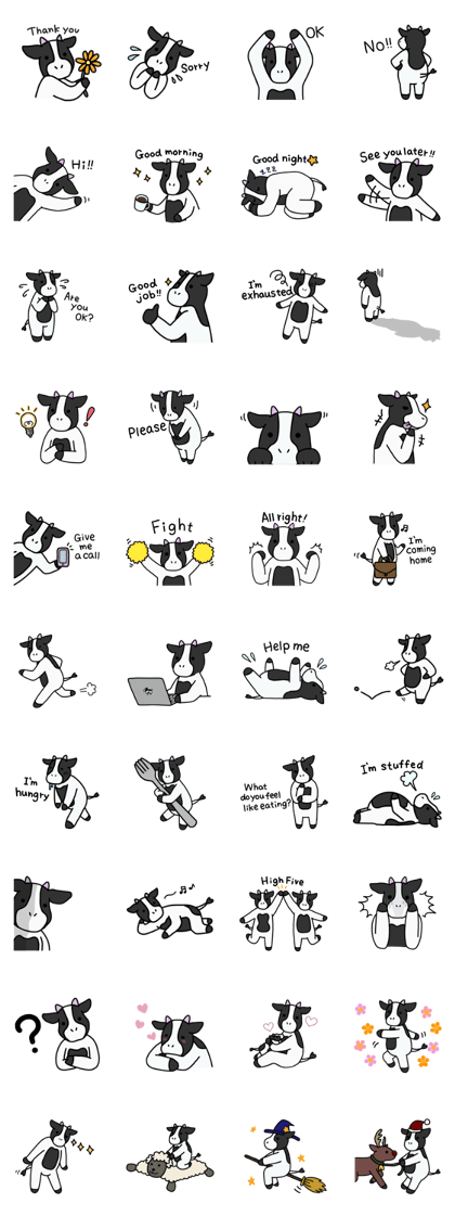 Cow Set 2 English.