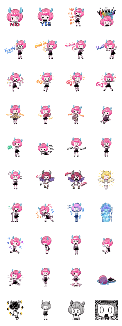 HORN GIRLS Sticker 4