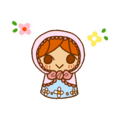 Sticker of Karin-chan(Matryoshka)