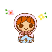 Sticker of Karin-chan(Matryoshka)