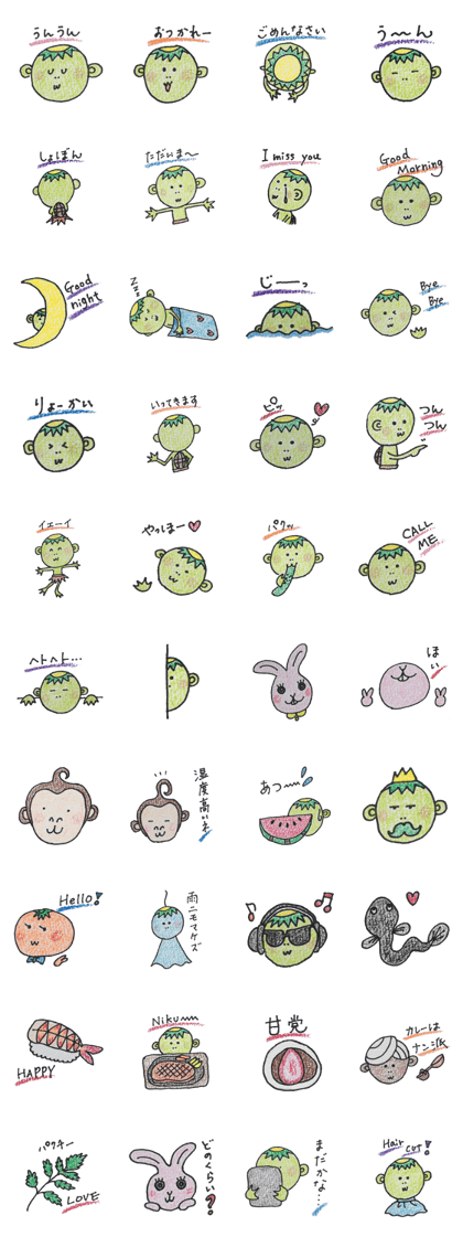 greedy and cute kappa with funny friends
