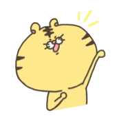 round tiger sticker