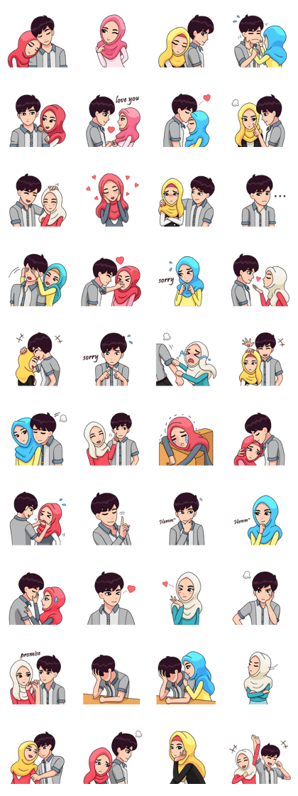 Couple Hijab